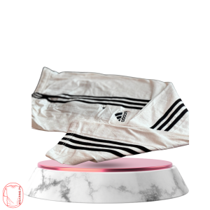 Unisex 3Line Off White Cotton Trouser