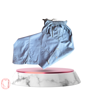 Men 6 Pockets Baggy Blue Trouser