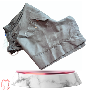 Men 6 Pockets Baggy Gray Trouser